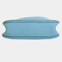 Pre Owned Hermes Blue Clemence Evelyne TPM 16