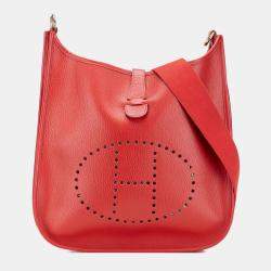مملوكة مسبقًا Hermes Red Clemence Evelyne I 33