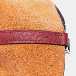 Pre Owned حقيبة هيرمس بيكوتين لوك 22 بلونين برتقالي وأحمر جلد كليمنس وسوفت