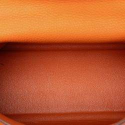 مملوكة مسبقًا حقيبة هيرمس كيلي II ريتورن توغو برتقالي 35