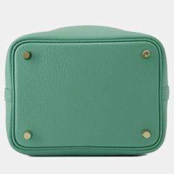 مملوكة مسبقًا حقيبة هيرمس بيكوتين لوك 18 موريس أخضر