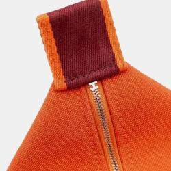 مملوكة مسبقًا حافظة هيرمس برود أ ي برك تويلي برتقالي أحمر كبير