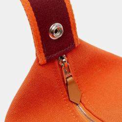 مملوكة مسبقًا حافظة هيرمس برود أ ي برك تويلي برتقالي أحمر كبير