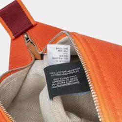 مملوكة مسبقًا حافظة هيرمس برود أ ي برك تويلي برتقالي أحمر كبير