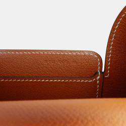 مملوكة مسبقًا Hermes Brown Epsom Octogone Clutch