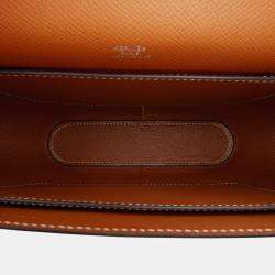 مملوكة مسبقًا Hermes Brown Epsom Octogone Clutch