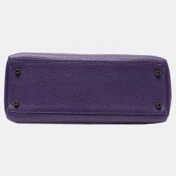 Pre Owned حقيبة هيرمس كيلي 32 ريتورن توغو بنفسجي