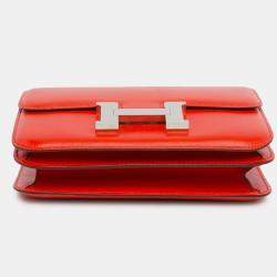 مملوكة مسبقًا Hermes Red Mini Tadelakt Constance 18