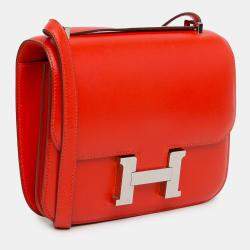 مملوكة مسبقًا Hermes Red Mini Tadelakt Constance 18