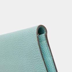 مملوكة مسبقًا Hermes Blue Togo Dogon Duo Wallet GM