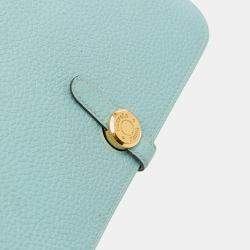 مملوكة مسبقًا Hermes Blue Togo Dogon Duo Wallet GM