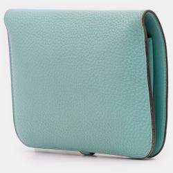 مملوكة مسبقًا Hermes Blue Togo Dogon Duo Wallet GM