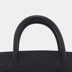 مملوكة مسبقًا Hermes Black Togo Birkin Retourne 35