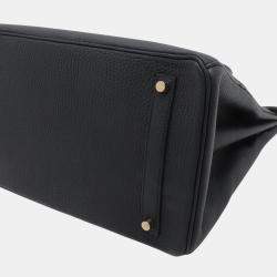 مملوكة مسبقًا Hermes Black Togo Birkin Retourne 35