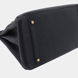 مملوكة مسبقًا Hermes Black Togo Birkin Retourne 35