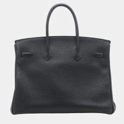مملوكة مسبقًا Hermes Black Togo Birkin Retourne 35