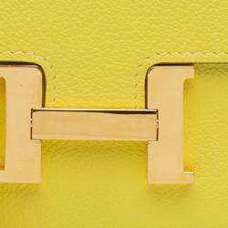 Pre Owned محفظة هيرمس كونستانس إلى جو إيفركلور صفراء