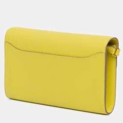 Pre Owned محفظة هيرمس كونستانس إلى جو إيفركلور صفراء