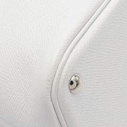Pre Owned Hermes White Epsom Bolide 27