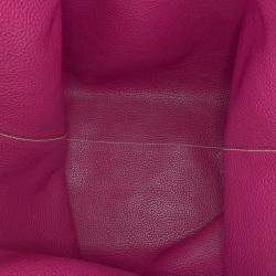 Pre Owned حقيبة هيرمس مزدوجة 36 كليمنس بني وردي