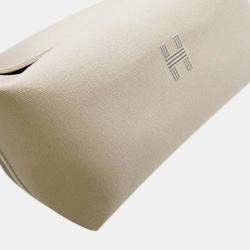 مملوكة مسبقًا Hermes Beige Large Toile Bride A Brac Case