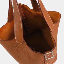 Pre Owned حقيبة هيرمس كليمنس لوك بني 22 بيكوتين