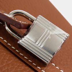 Pre Owned حقيبة هيرمس كليمنس لوك بني 22 بيكوتين