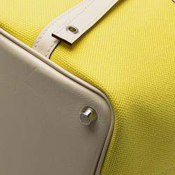 مملوكة مسبقًا Hermes Jaune Citron and Nata Toile Goeland and Swift Cargo Picotin Lock 18