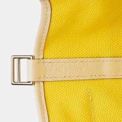 مملوكة مسبقًا Hermes Jaune Citron and Nata Toile Goeland and Swift Cargo Picotin Lock 18