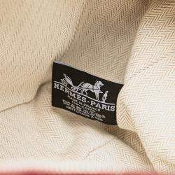 Pre Owned Hermes Pink Red Small Toile Bride A Brac Case