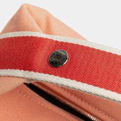 Pre Owned حقيبة هيرمس برايد-أ-براق قماش وردي سلمون صغير