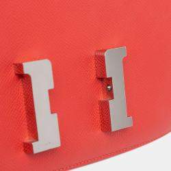 Pre Owned حقيبة هيرمس كونستانس 24 إبسوم برتقالي داكن