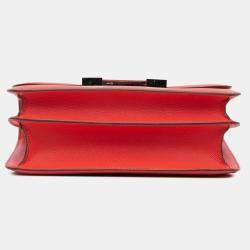 Pre Owned حقيبة هيرمس كونستانس 24 إبسوم برتقالي داكن