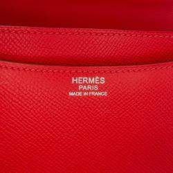 Pre Owned حقيبة هيرمس كونستانس 24 إبسوم برتقالي داكن