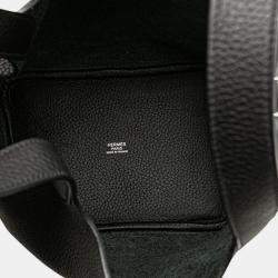Pre Owned Hermes Black Clemence Picotin Lock 18