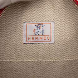 مملوكة مسبقًا Hermes Orange Large Canvas Bride-a-Brac Cabriole Case