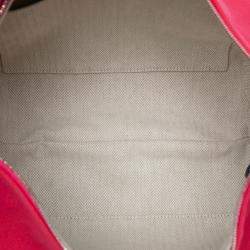 Pre Owned Hermes Pink Hermes Dark Pink Large Toile Bride A Brac Case