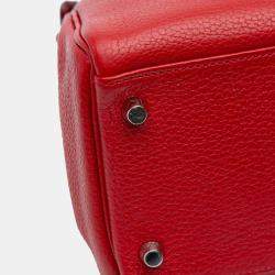 Pre Owned حقيبة هيرمس كيلي توغو روج كاساك ريتورني 32