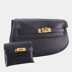 Pre Owned حقيبة هيرمس كيلي مووف سوفت أسود