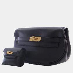 Pre Owned حقيبة هيرمس كيلي مووف سوفت أسود