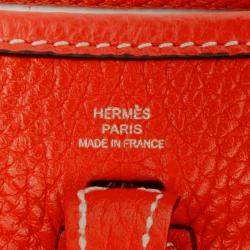 مملوكة مسبقًا Hermes Orange Clemence Evelyne TPM 16