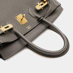 مملوكة مسبقًا حقيبة هيرمس بيركن ريترونيي توغو رمادي 30