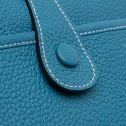 مملوكة مسبقًا Hermes Blue Clemence Evelyne III 33