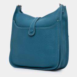 مملوكة مسبقًا Hermes Blue Clemence Evelyne III 33