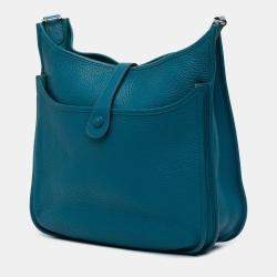 مملوكة مسبقًا Hermes Blue Clemence Evelyne III 33
