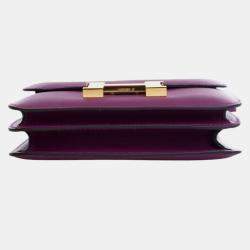 Pre Owned حقيبة هيرمس كونستانس 18 إيفركلور ميني بنفسجي