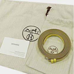 Pre Owned Hermes Yellow Evercolor and Swift 24/24 21