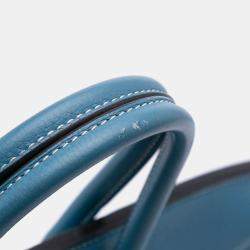 Pre Owned حقيبة هيرمس بيركين ريتورني 35 توغو أزرق