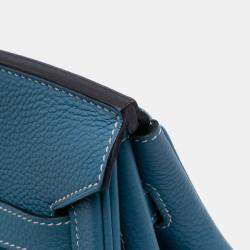 Pre Owned حقيبة هيرمس بيركين ريتورني 35 توغو أزرق
