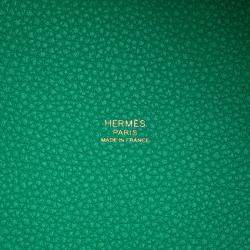 Pre Owned Hermes Green Clemence Picotin Lock 18